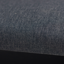 Banqueta de Madera Silvia con Respaldo en Malla y Asiento Tapizado – Negra – Lino Oscuro