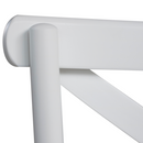 Banqueta de Madera X Boho – Color Laca Blanca Mate – Alta